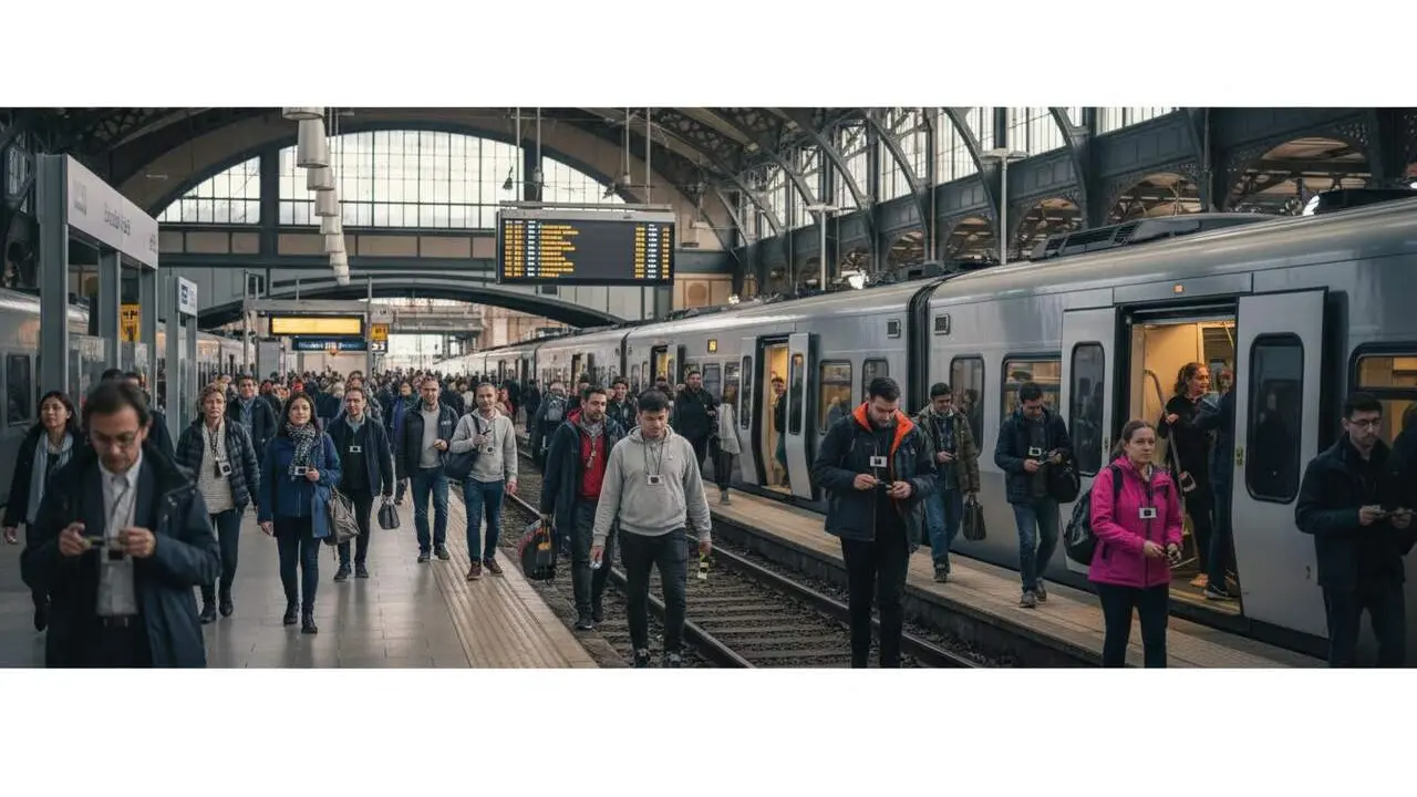  Manel Nadal reconeix el col-lapse a Rodalies durant l'eclipsi i critica la comunicaci&oacute; del Govern com a inadequada - Imagen generada por IA 