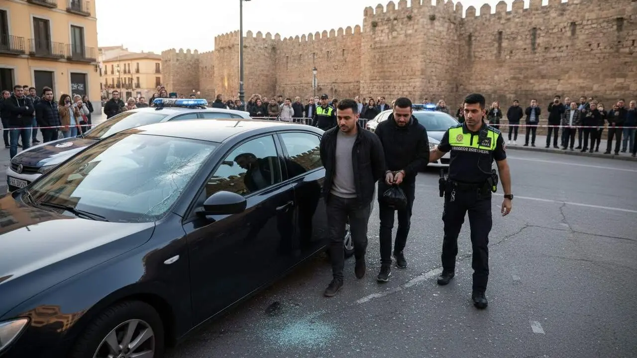  Tres homes amb antecedents detinguts a Tarragona per robatori en un cotxe a l'interior de la ciutat - Imagen generada por IA 