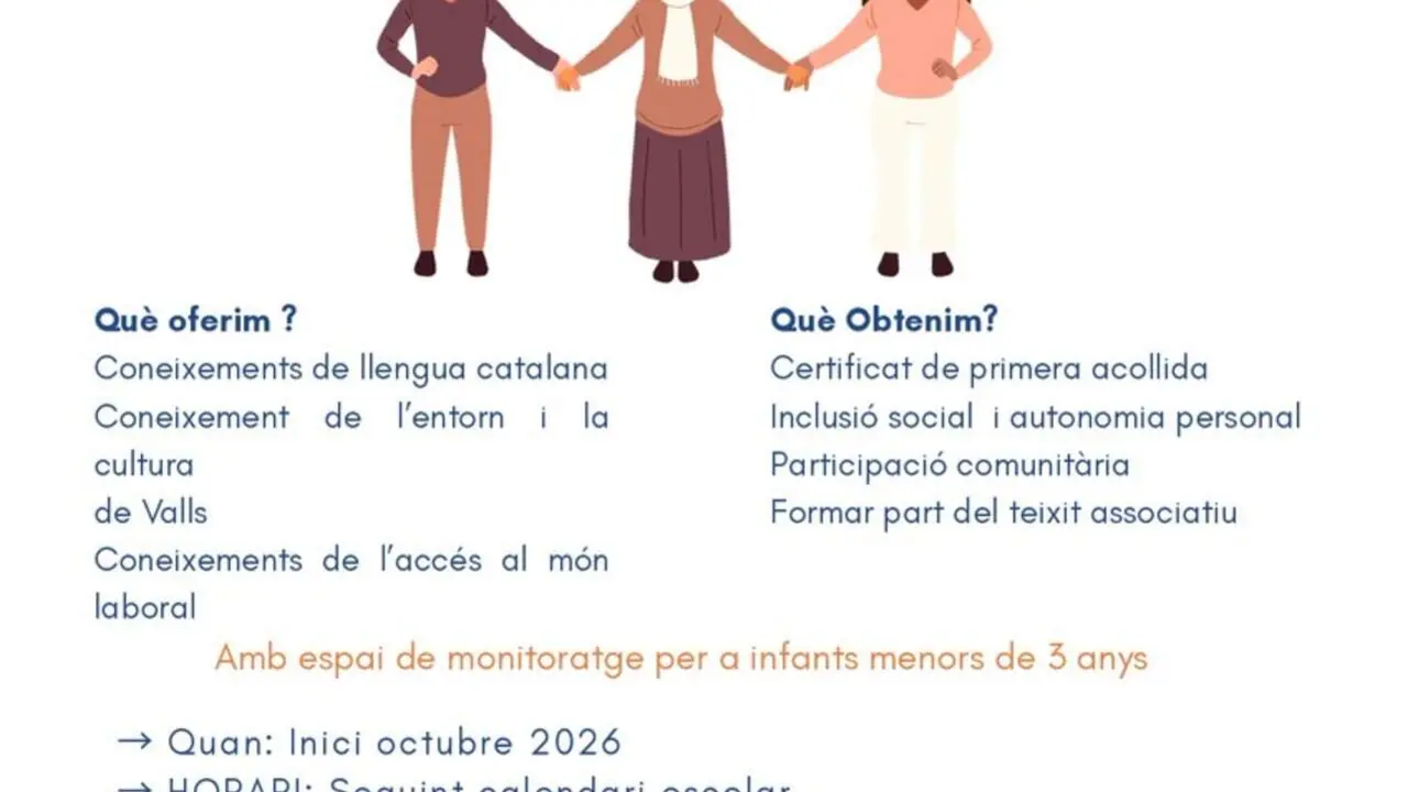  Grup d'aprenentatge de catal&agrave; per a dones nouvingudes a l'Espai Social amb inici a l'octubre de 2026 - Imagen de la Fuente 
