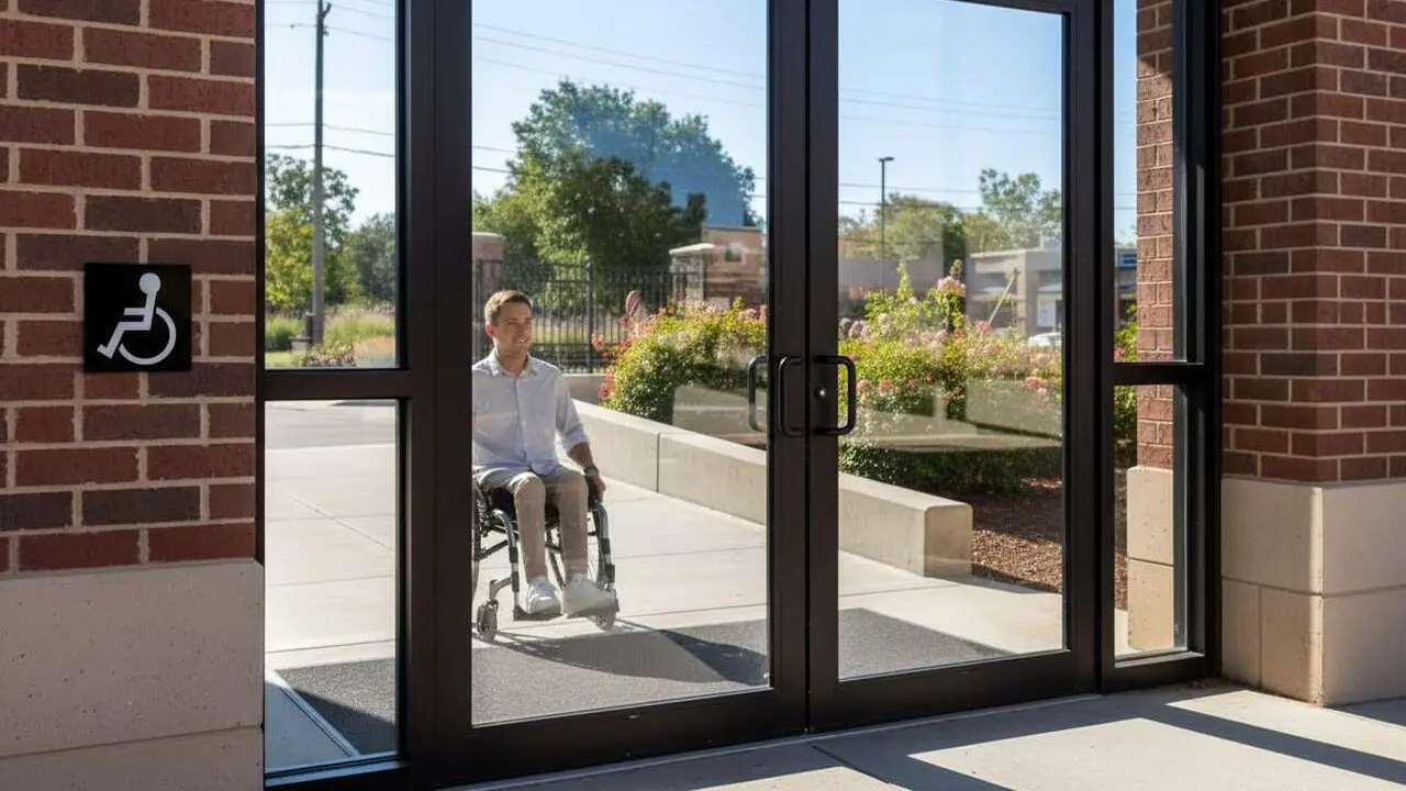  Persona amb discapacitat reconeguda gaudint d'una platja accessible i beneficis fiscals fins a 12.000 euros - Imagen generada por IA 