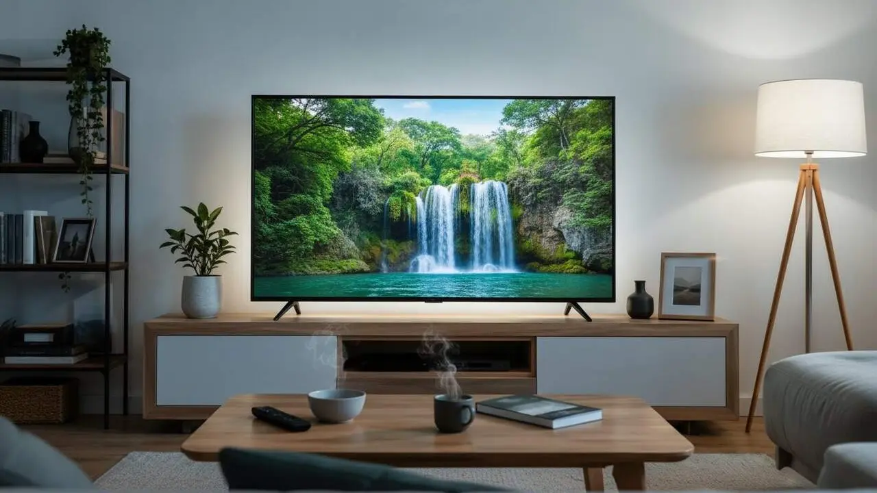 Televisor compatible amb canals TDT 4K a partir del 5 de novembre amb DVB-T2 i c&ograve;dec HEVC explicat f&agrave;cilment &mdash; Imagen generada por IA