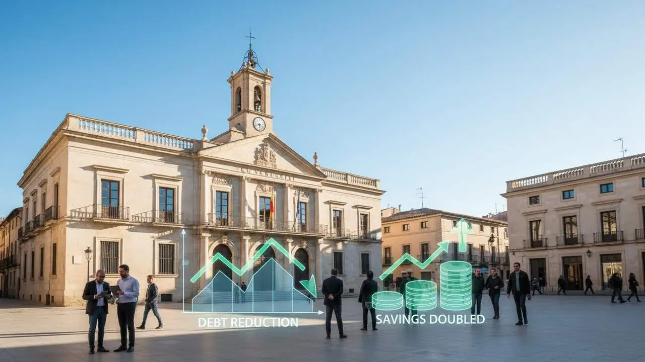  Ajuntament del Vendrell redueix el deute a 29,6 milions i duplica l'estalvi net fins a 4,4 milions d'euros el 2025 - Imagen generada por IA 