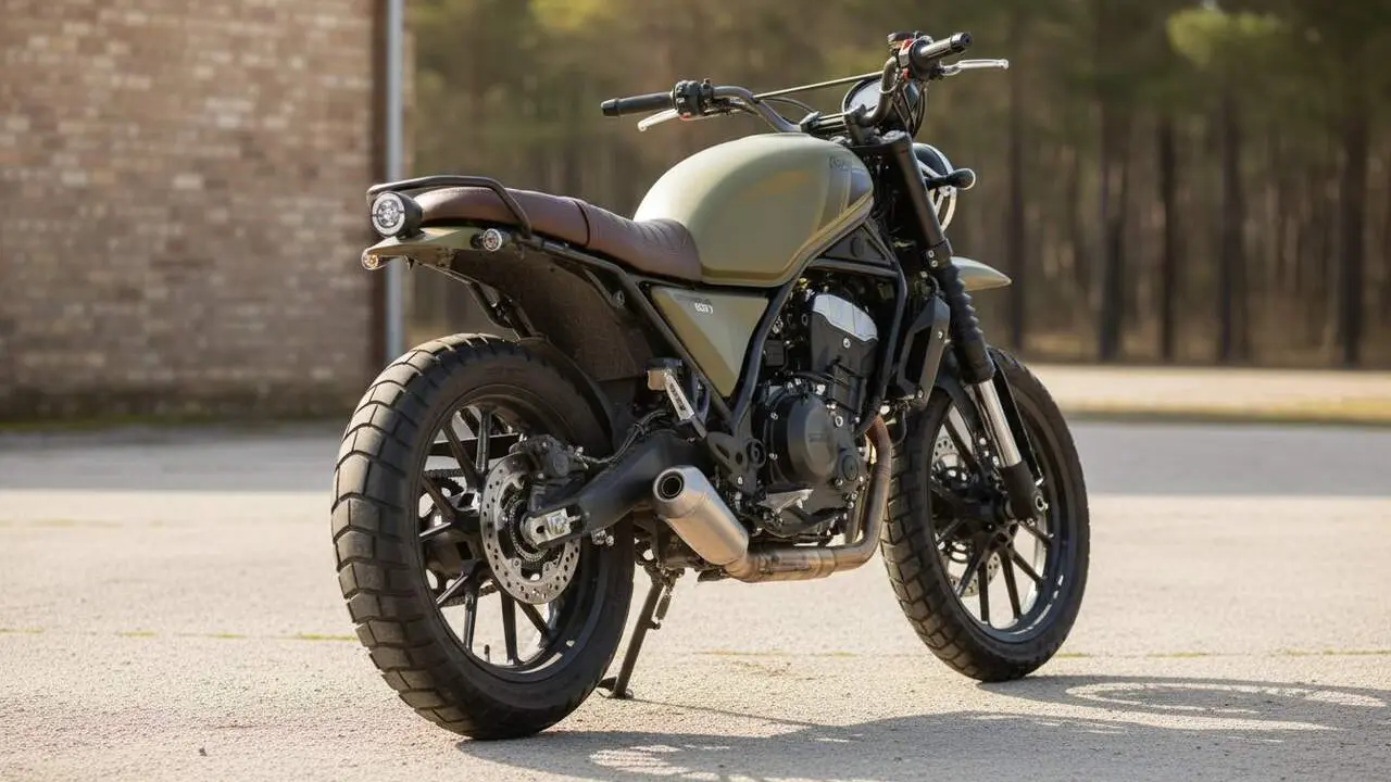 Nou Rieju Scrambler 607 amb motor Loncin de 64 CV i preu estimat segons fonts oficials i importadors &mdash; Imagen generada por IA