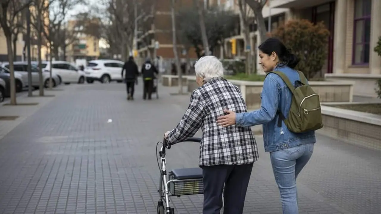  Comptar tres anys de cotitzaci&oacute; durant l'exced&egrave;ncia per cuidar un familiar i protegir la jubilaci&oacute; futura - Imagen generada por IA 
