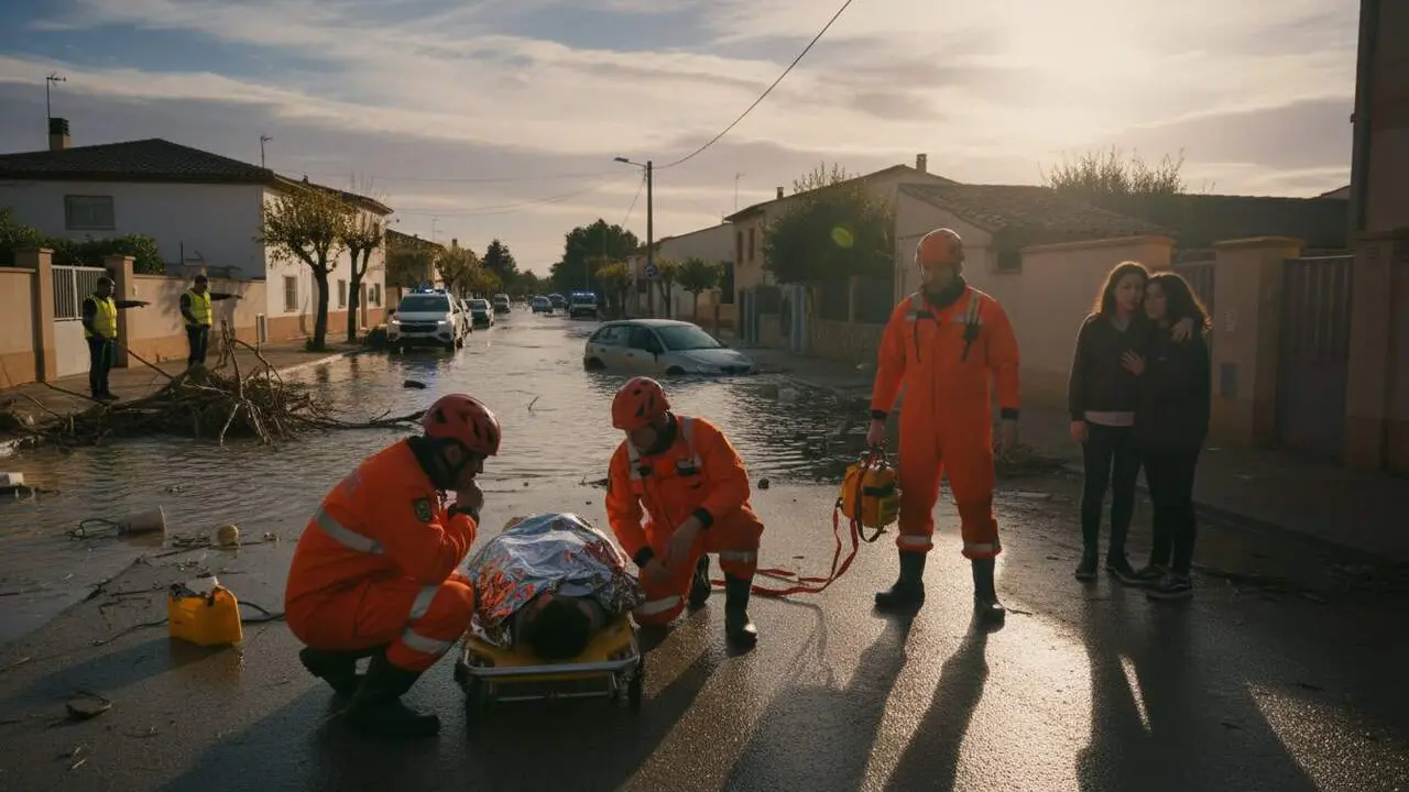  Mare de 45 anys i filla de 18 ingressades en estat cr&iacute;tic despr&eacute;s dels aiguats a Roda de Ber&agrave; amb esperan&ccedil;a de recuperaci&oacute; - Imagen generada por IA 