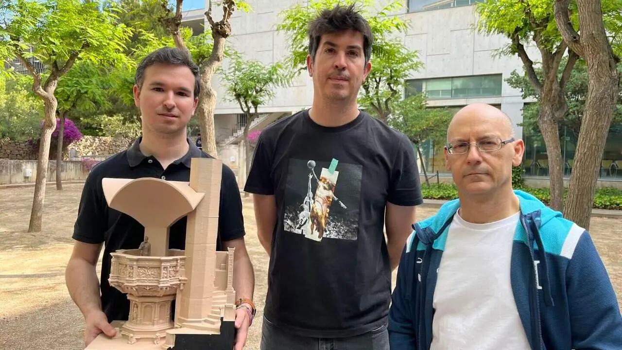  Equip multidisciplinari de la URV recupera amb precisi&oacute; geom&egrave;trica un element hist&ograve;ric del p&uacute;lpit destru&iuml;t el 1970 amb models digitals avan&ccedil;ats - Imagen de la Fuente 