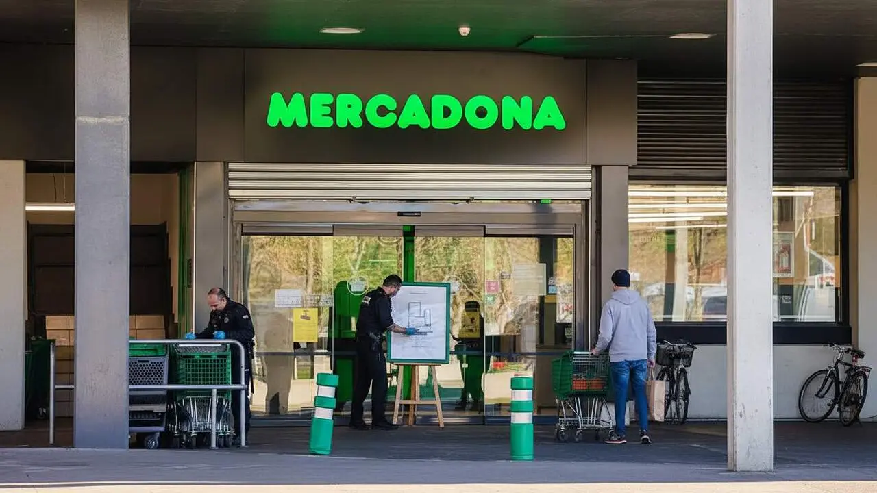 Botigues Mercadona tanquen a les 21:30 despr&eacute;s de l&rsquo;estiu a m&eacute;s de 300 supermercats d&rsquo;Espanya &mdash; Imagen generada por IA