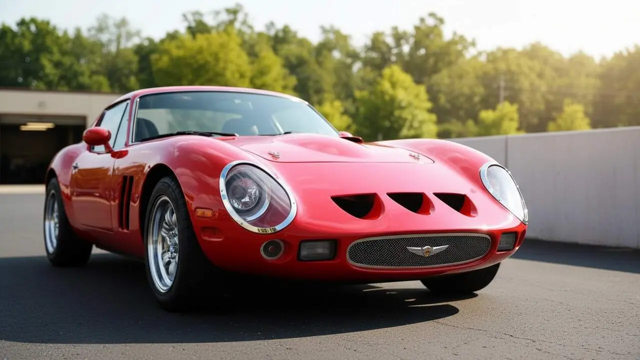 Imatge destacada del Mazda MX-5 amb carrosseria artesanal inspirada en el cl&agrave;ssic Ferrari 250 GTO per Modern Custom Classics &mdash; Imagen generada por IA