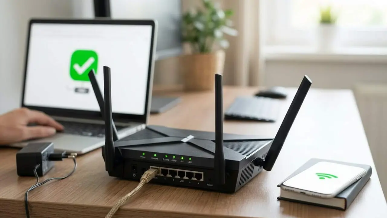  Truc del router per recuperar connexi&oacute; Wi-Fi mantenint premut el bot&oacute; d'encesa i quan utilitzar-lo correctament - Imagen generada por IA 
