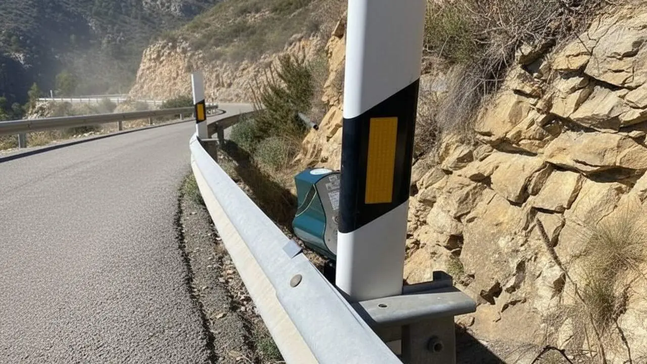  Radars Velol&agrave;ser indetectables de la DGT instal-lats en 5 ubicacions amb tecnologia l&agrave;ser i connexi&oacute; 4G per controlar velocitats - Imagen generada por IA 