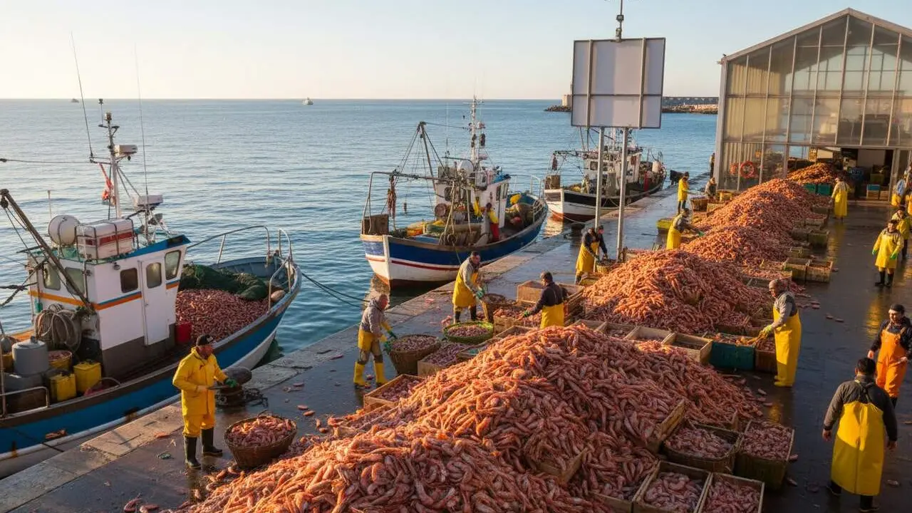  Catalunya reclama a Brussel-les m&eacute;s dies de pesca de gamba per l'abund&agrave;ncia d'estoc mediterrani - Imagen generada por IA 