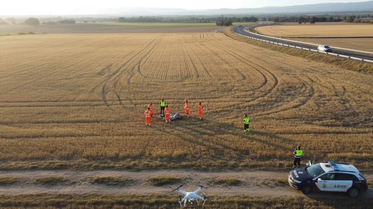  Troben el cos d'un home de 76 anys desaparegut a M&oacute;ra d'Ebre prop de l'N-420 - Imagen generada por IA 