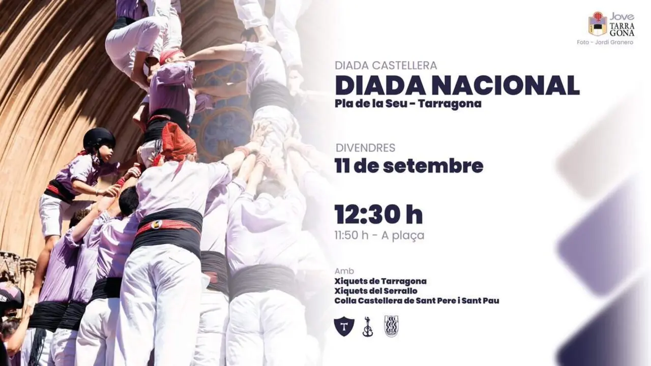  Diada Nacional de Catalunya amb castells i ofrena floral a Rafael Casanova - Imagen de la Fuente 