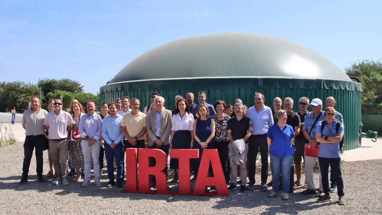Imatge de la inauguraci&oacute; de la planta de biog&agrave;s de l'IRTA a Constant&iacute;
