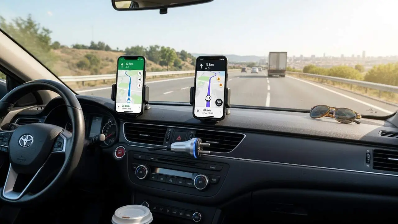 Google Maps o Waze: el truc definitiu per estalviar gasolina i bateria el 2026 - Imagen generada por IA 