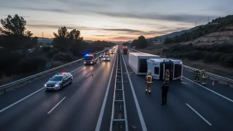 Continua tallada la AP-7 a L'Hospitalet