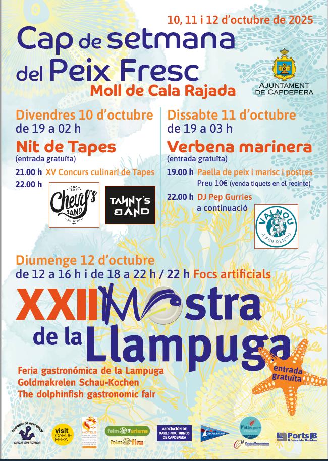 Cartell mostra Llampuga Cala Rajada