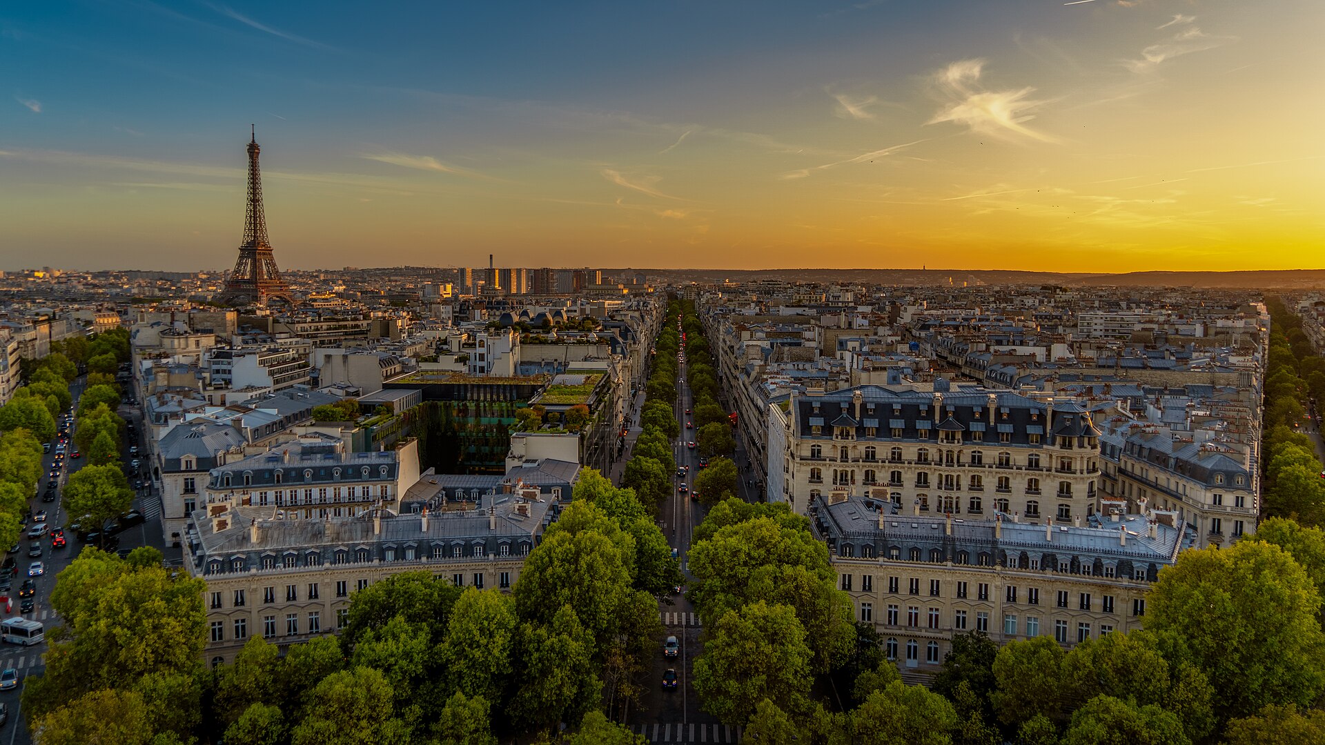 Paris_from_the_Arc_de_Triomphe-Pierre Blaché