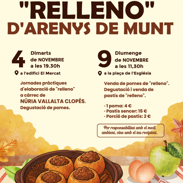Mostra de relleno.