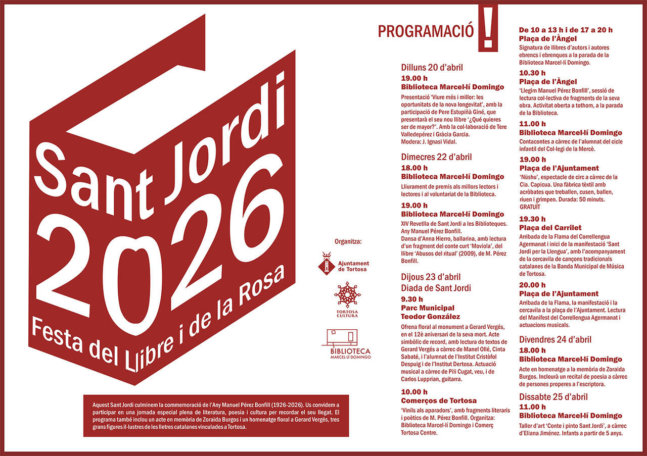 Cartell Sant Jordi Tortosa