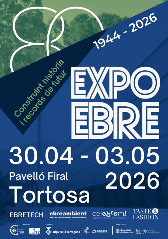 Expoebre 2026 in Tortosa with innovative activities and opportunities from April 30 to May 3 at the Remolins and Rafael Vidiella spaces — Image from the Source