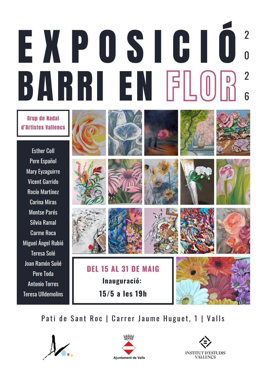  Grup de Nadal i artistes de Valls celebren Barri en Flor 2026 